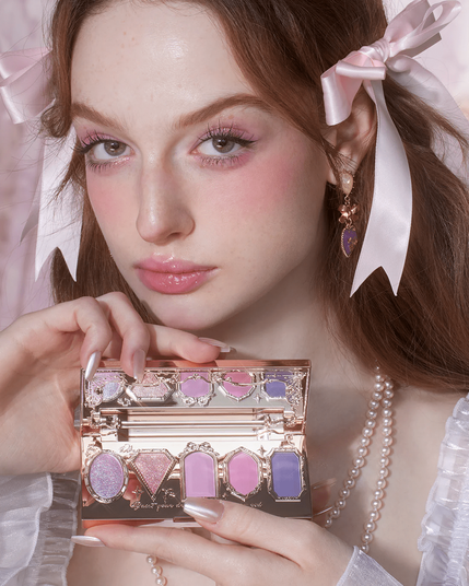 Палетка тіней G01 Starmoon Strawberry від Flower Knows (Violet