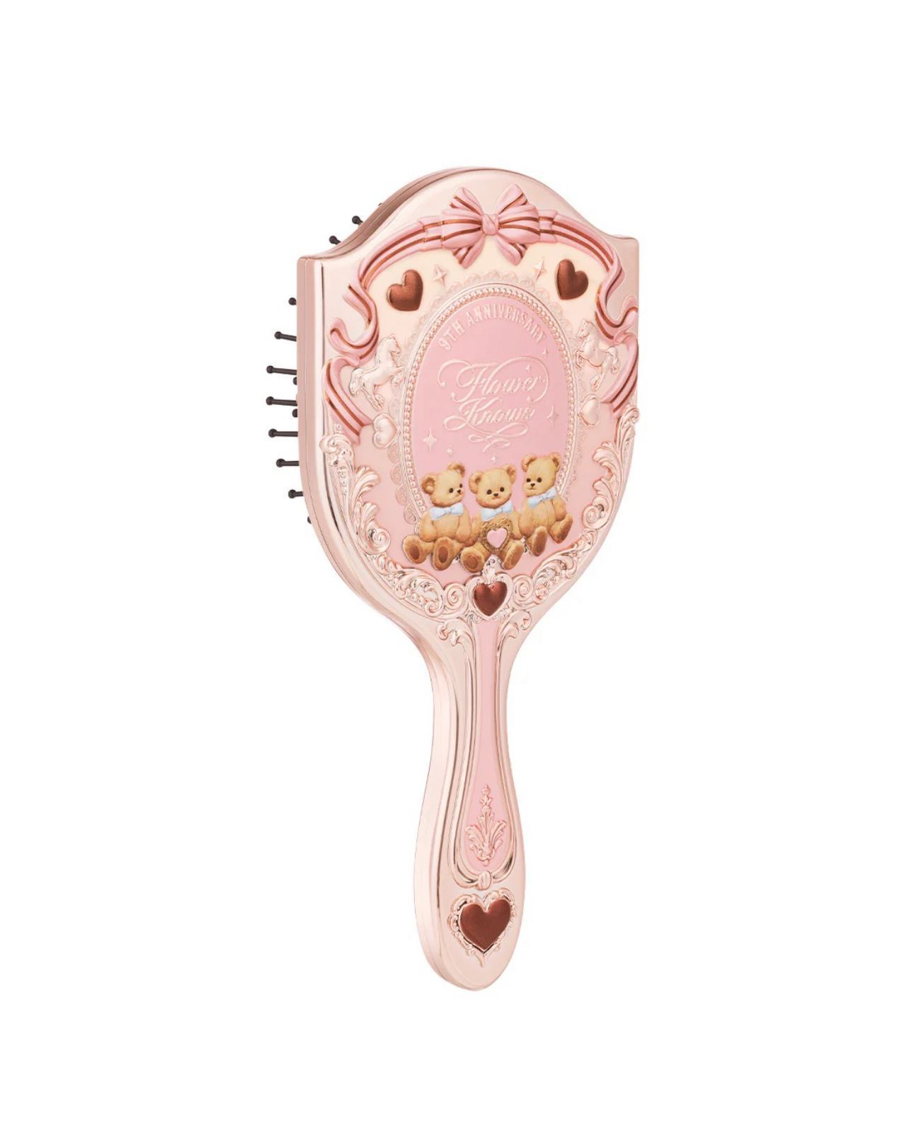 【レア】BABY, マドモアゼルジュエルローズ　丸型コーム　ピンク　ビジュー Гребінець для волосся 9th Anniversary Flower Knows купити недорого