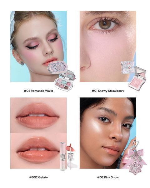 Набір Icy Bloom Set від Flower Knows (Snow Ballet) &mdash; рожевий IBSETB фото