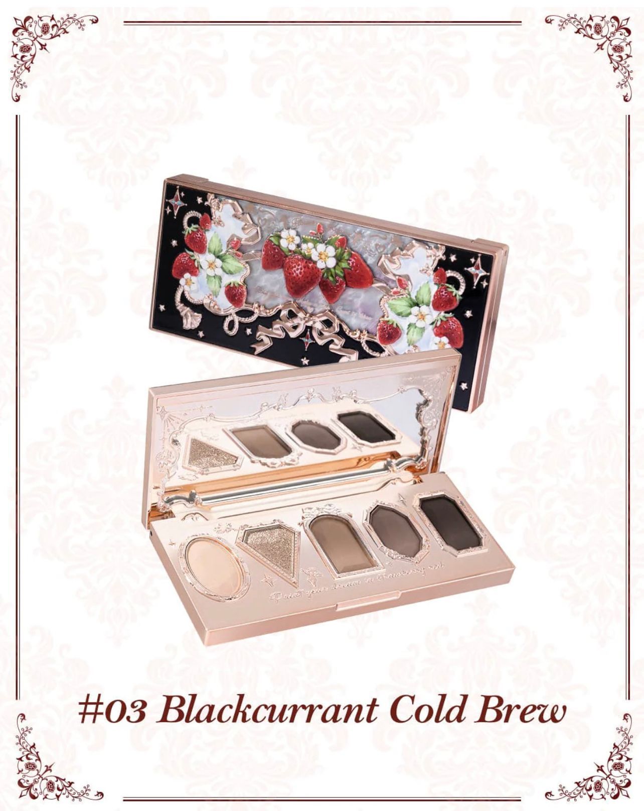 Палетка тіней 03 Blackcurrant Cold Brew від Flower Knows